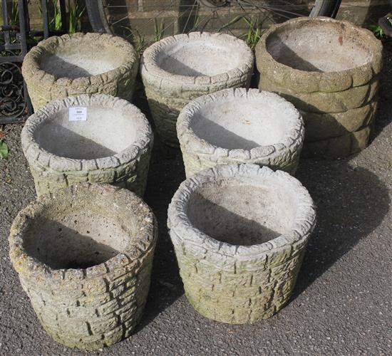 7 stone planters(-)